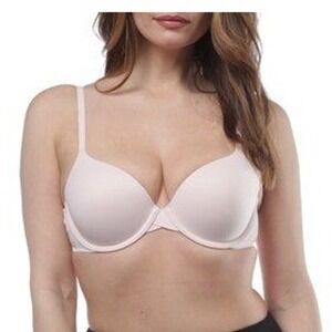 Calvin Klein Womens Perfectly Fit Bra Pink 34DD Memory Foam Full Coverage NWT